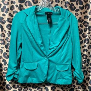 Metaphor Women's Vibrant Teal Suit Jacket